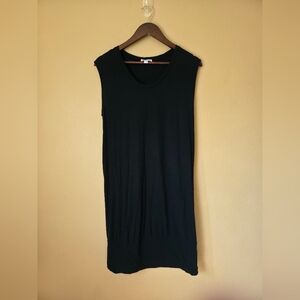 James Perse Standard Size 2 Black Sleeveless Dress Knee Length